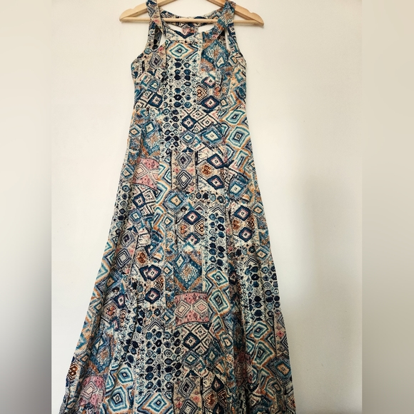 Tribal Print Maxi Bohemian Dress Size S - Picture 12 of 13